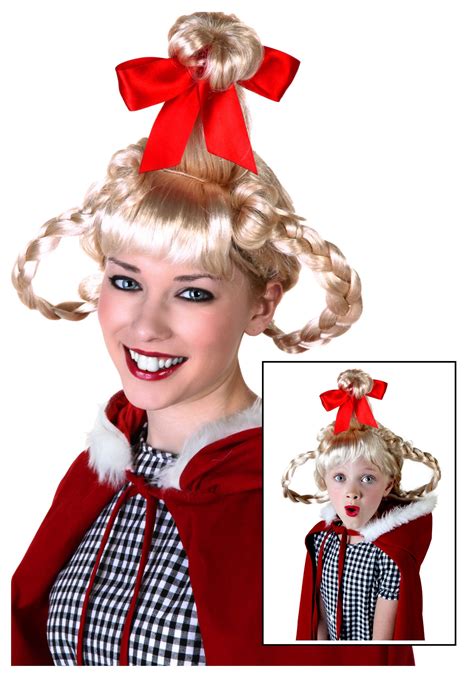 Cindy Lou Who inspired Hair Headband Cindy Lou wig Headband christmas ugly sweater party holiday bow cindy lou who Costume (1. . Cindy lou hair wig